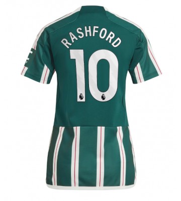 Manchester United Marcus Rashford #10 Bortatröja Kvinnor 2023-24 Kortärmad